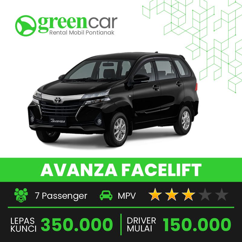 GreenCar Rental Mobil Pontianak Terbaik Terdepan Terpercaya 0811-5710-511